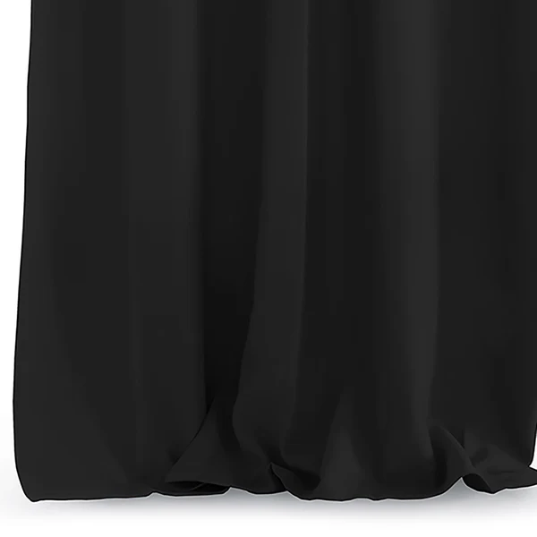 Vorhang mit Kräuselband Blackout II - Polyester - Schwarz - Image 2