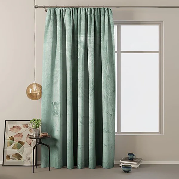 Vorhang mit Kräuselband Velvet - Polyester - Mint - 140 x 270 cm - Image 2