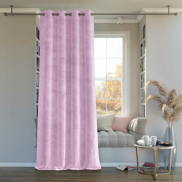 Vorhang Ruffy - Polyester - Hellrosa - Image 2