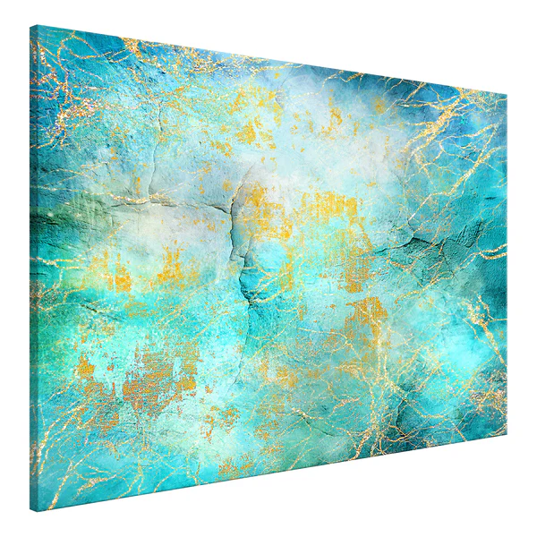 Wandbild Emerald Ocean - Leinwand - Grün - 120 x 80 cm - Image 3