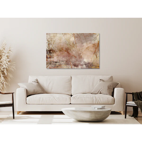 Wandbild Imprint of Nature - Leinwand - Braun - 120 x 80 cm - Image 2