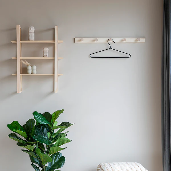Wandgarderobe Abano - Pappel massiv - Natur - Image 2