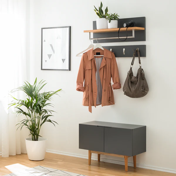 Wandgarderobe LINDHOLM - Grau - Image 6