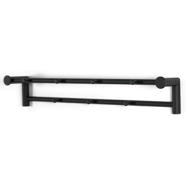 Wandgarderobe Sunol I - Metall - Schwarz