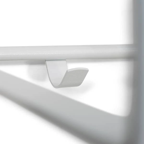 Wandgarderobe Welbeck - 100 cm - Metall - Weiß - Image 4