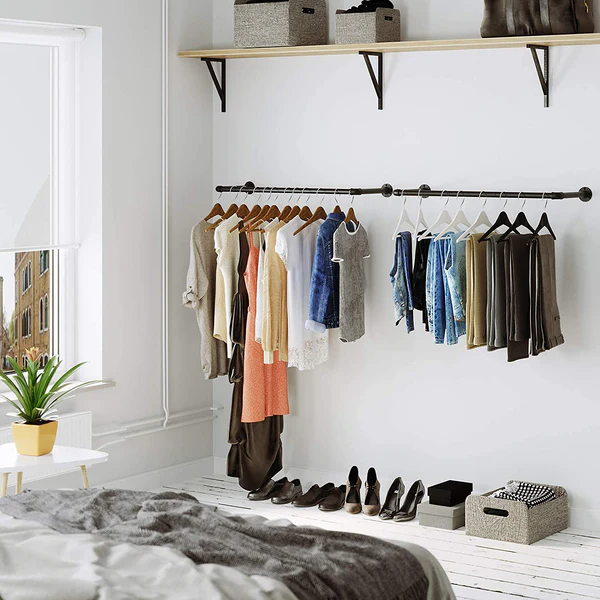 Wandgarderobe Wellsville (2er-Set) - Metall - Schwarz - Image 3
