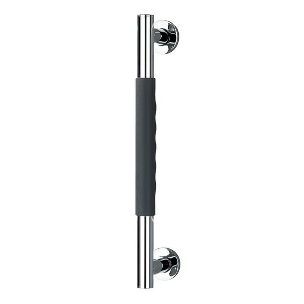 Wandhaltegriff Secura II - Silikon / Edelstahl rostfrei - Anthrazit / Chrom - Breite: 41 cm