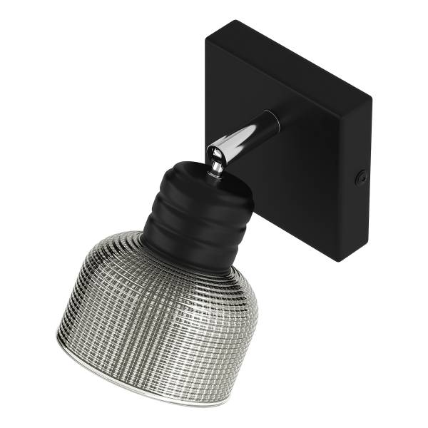 Wandleuchte ALGA - Rauchglas / Eisen - Flammenanzahl: 1 - Image 8