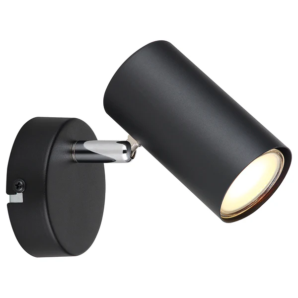 Wandleuchte Allvi - Eisen - 1-flammig - Schwarz - Image 3