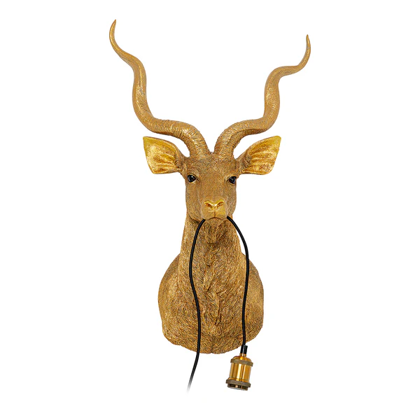 Wandleuchte Animal Goat - Aluminium / Polyresin - Gold - Image 5