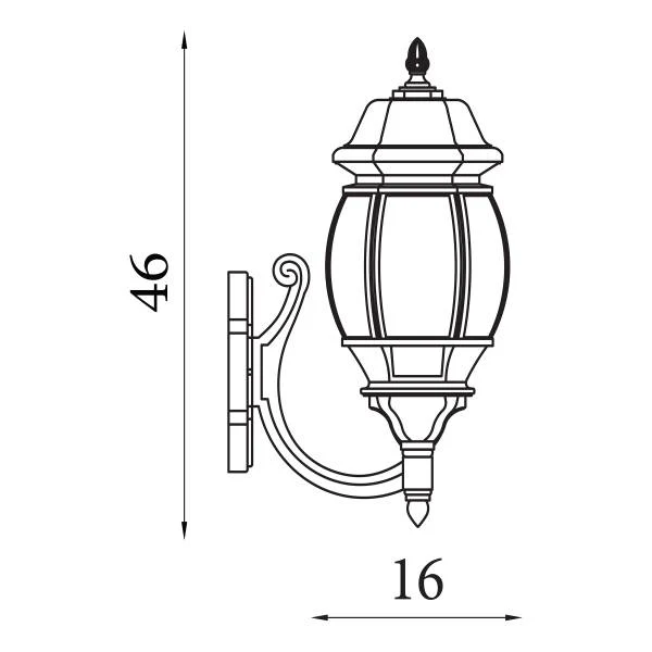Wandleuchte Bel Aire I - Klarglas / Aluminium - 1-flammig - Image 3