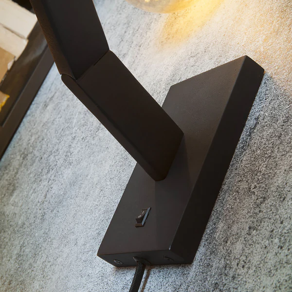 Wandleuchte Biarritz - Eisen - 1-flammig - Schwarz - Image 7