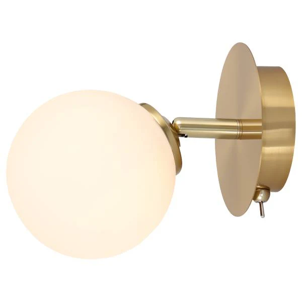 Wandleuchte Bosken - Gusseisen / Milchglas - Messing - Flammenanzahl: 1 - Image 3