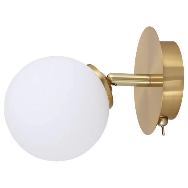Wandleuchte Bosken - Gusseisen / Milchglas - Messing - Flammenanzahl: 1 - Image 4
