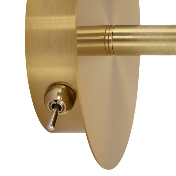 Wandleuchte Bosken - Gusseisen / Milchglas - Messing - Flammenanzahl: 1 - Image 5