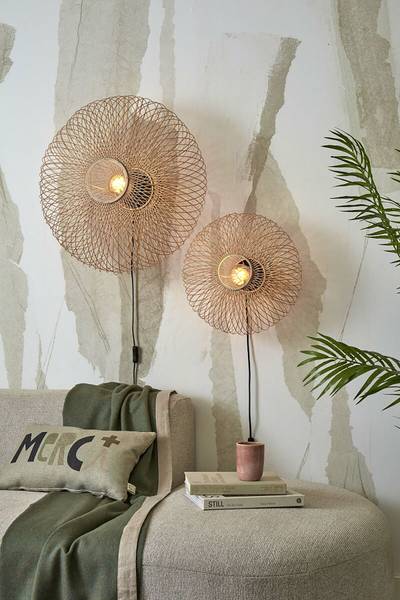 Wandleuchte Cango - Bambus - Beige - 1-flammig - Image 3