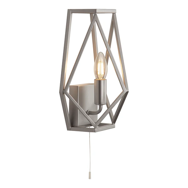 Wandleuchte Chassis - Stahl - 1-flammig - Silber - Image 4