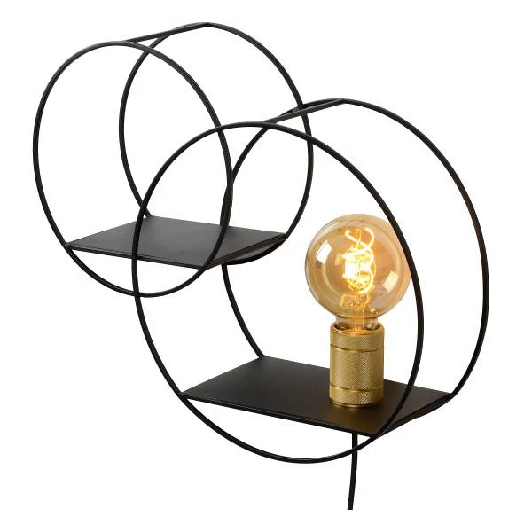 Wandleuchte Circle - Eisen - Schwarz - Image 5