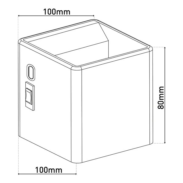 Wandleuchte Cube - Eisen - 1-flammig - Weiß - Image 8