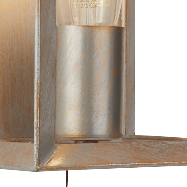Wandleuchte Heaton - Stahl - Silber / Gold - 1-flammig - Image 2