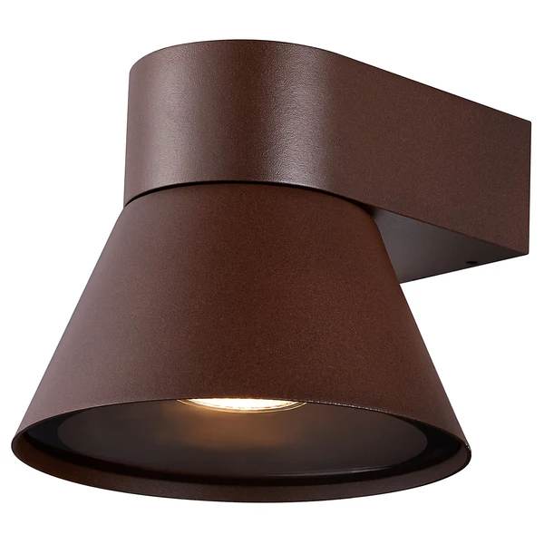 Wandleuchte Kyklop Cone - Aluminium - 1-flammig - Braun
