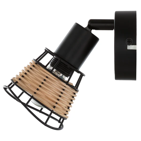 Wandleuchte Lendum - Eisen / Rattan - 1-flammig - Image 2