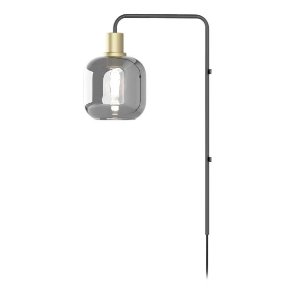 Wandleuchte MOME - Rauchglas / Eisen - 1-flammig - Höhe: 57 cm - Image 11