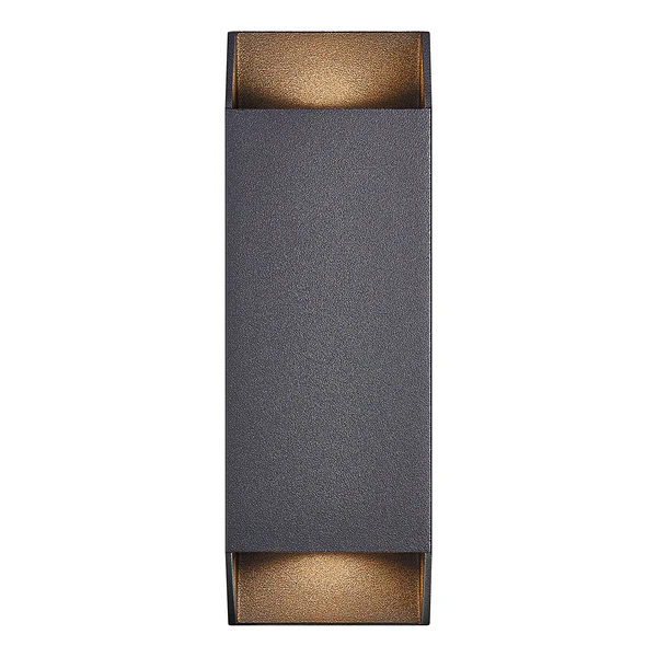 Wandleuchte Nico Square - Aluminium / Glas - 2-flammig - Schwarz - Image 3