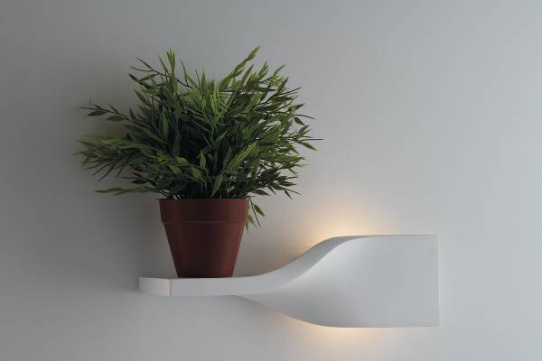 Wandleuchte Piroette - Gips - 1-flammig - Breite: 36 cm - Image 2