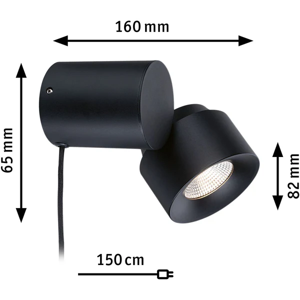 Wandleuchte Puric Pane ZB - Aluminium - Schwarz - 1-flammig - Image 9