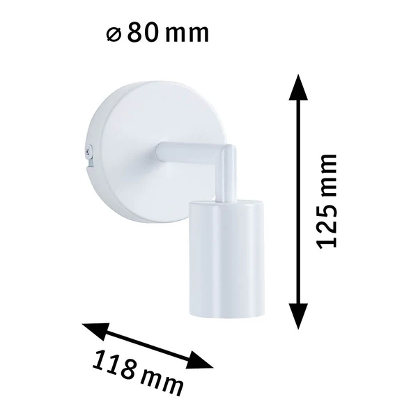 Wandleuchte Ravi - Aluminium -1-flammig - Weiß - Image 12