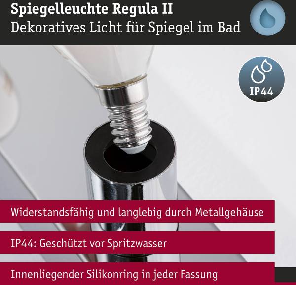 Wandleuchte Regula II Typ A - Aluminium - Chrom - Flammenanzahl: 4 - Image 8