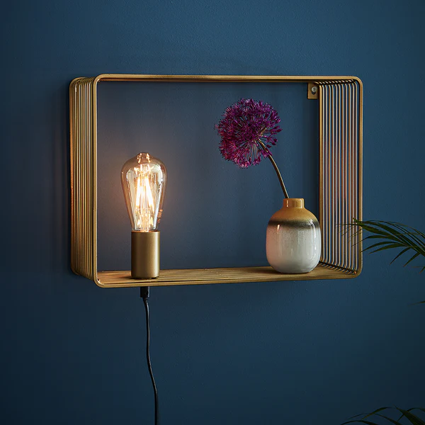 Wandleuchte Shelf - Stahl - 1-flammig - Gold - Image 2