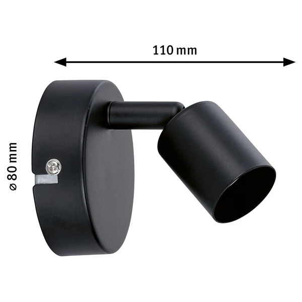 Wandleuchte Spotlight Carolina - Metall - 1-flammig - Schwarz - Image 6