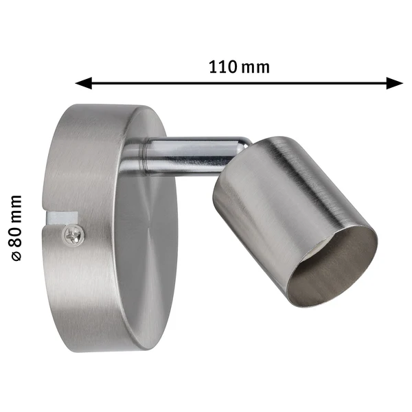 Wandleuchte Spotlight Carolina - Metall - 1-flammig - Silber - Image 5
