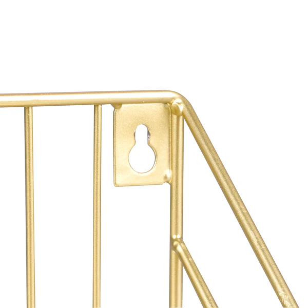 Wandregal Kavaja - Metall - Gold - Breite: 30 cm - Image 6