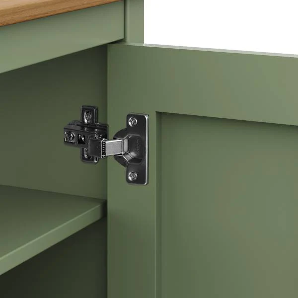 Waschbeckenunterschrank Belleria Typ B - Massivholz - Grün - Image 6