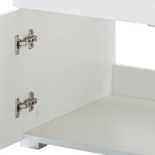 Waschbeckenunterschrank Larado - Hochglanz Weiß / Weiß - Image 12