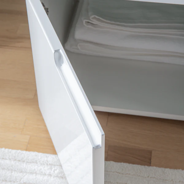 Waschbeckenunterschrank Larado - Hochglanz Weiß / Weiß - Image 14