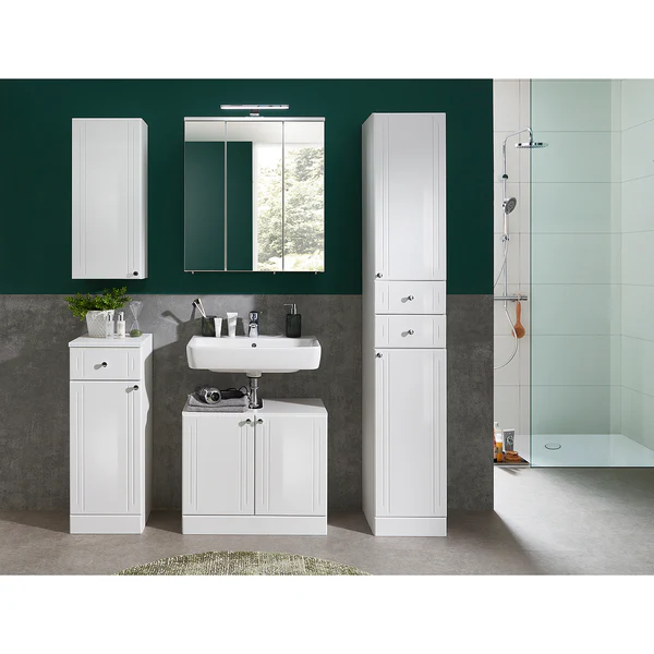 Waschbeckenunterschrank Quickset 955 - Hochglanz Weiß - Image 3