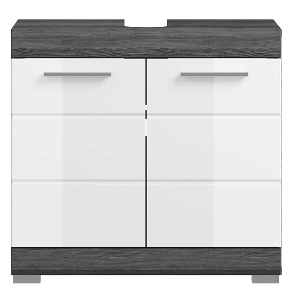 Waschbeckenunterschrank Sarai Türen - Rauchsilber - Image 3