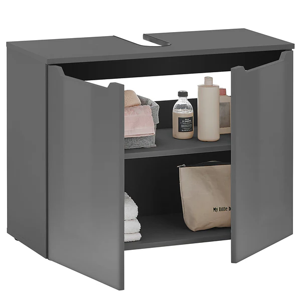 Waschbeckenunterschrank TAULO - Hochglanz Anthrazit - Image 8