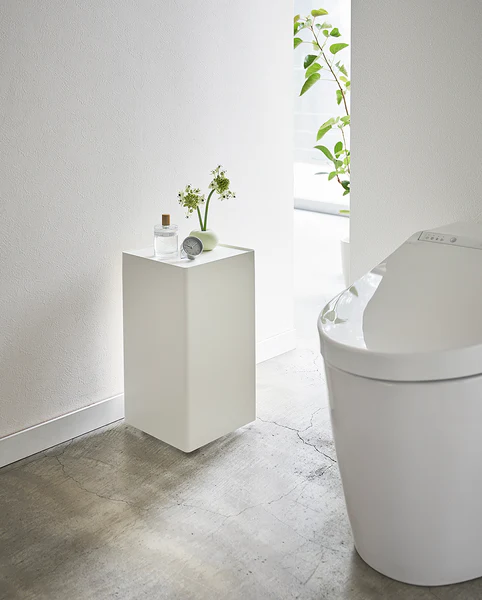 WC-Rollenbehälter Tower Caster - Stahl - Weiß - Image 2