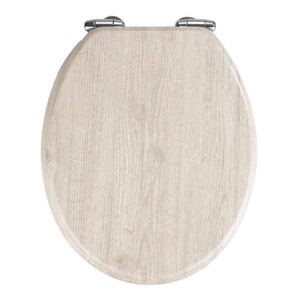 WC-Sitz Eiche - MDF (Mitteldichte Holzfaserplatte) - Grau