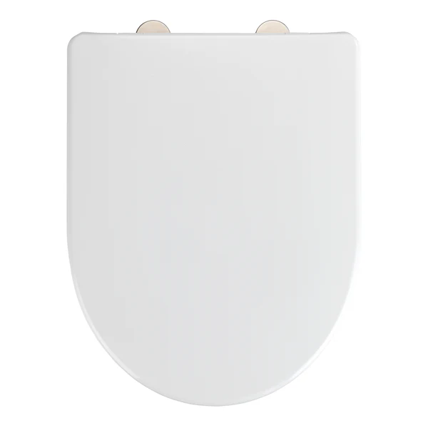 WC-Sitz Exclusive Nr. 9 - Duroplast / Edelstahl - Weiß / Silber