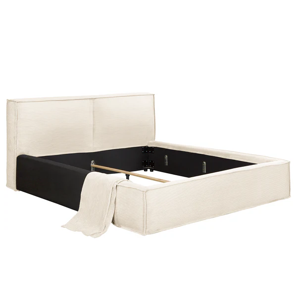 Wechselbezug KINX Polsterbett - Cordstoff Poppy: Creme - 160 x 200cm - 110 cm - Image 3