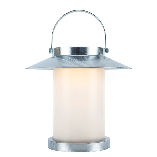 Wegeleuchte Temple To-Go - Stahl / PVC - 1-flammig - Silber - Durchmesser: 31 cm