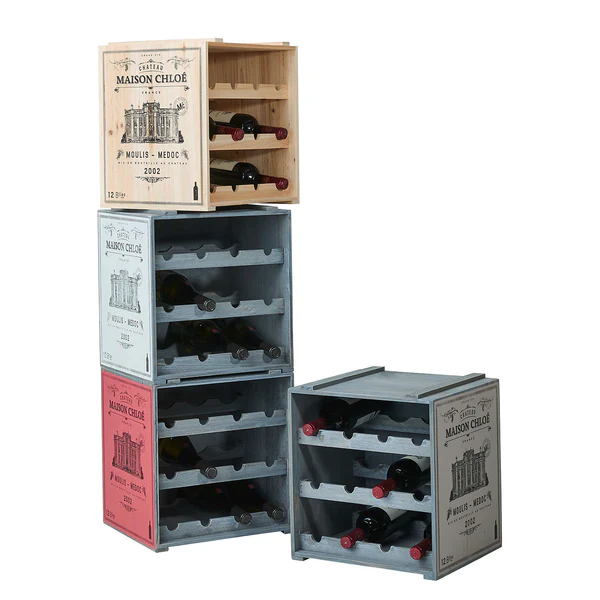 Weinregal VINOTHEK - Tannenholz - Taupe - Image 8