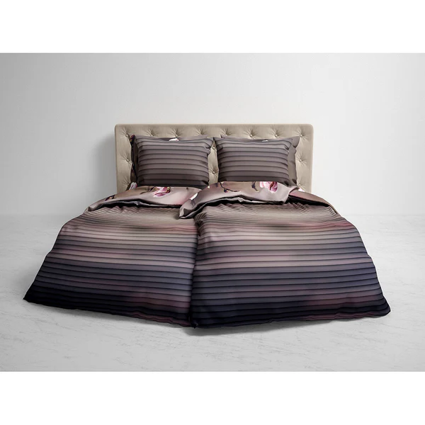 Wendebettwäsche GOTS Sarah - Twill - Rose / Taupe - 135 x 200 cm + Kissen 80 x 80 cm - Image 7