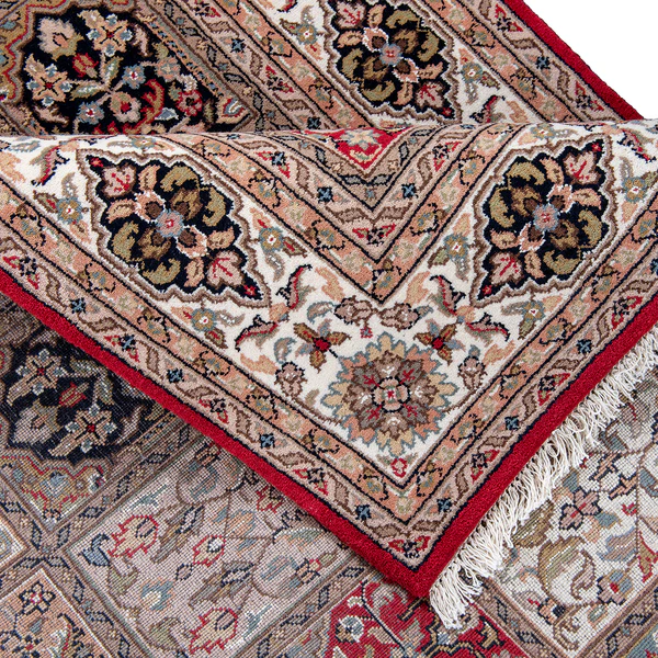 Wollteppich Benares Bachtiari - 100 % Schurwolle - Rot - 60 x 90 cm - Image 4